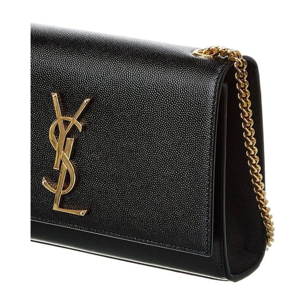 Saint Laurent Kate Monogram Small Leather Crossbody, Black - Picture 3 of 5